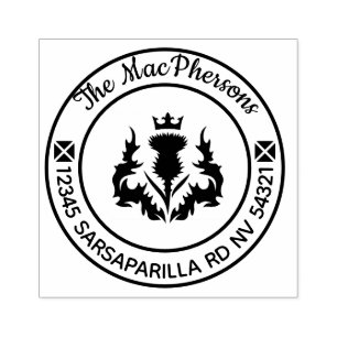 スコティッパーソナライズされたトアザミ ラバースタンプ