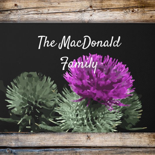 スコティッパーソナライズされたトチスル科 ドアマット