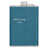 スコティッパーソナライズされたト金ゴールドシスルブルー フラスク (裏面)