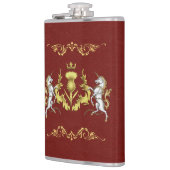 スコティッパーソナライズされたト金ゴールドシスルレッド フラスク (左)
