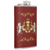 スコティッパーソナライズされたト金ゴールドシスルレッド フラスク (右)
