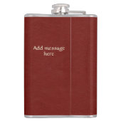スコティッパーソナライズされたト金ゴールドシスルレッド フラスク (裏面)