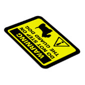 スコティッユーモアのあるトのテリア警告ガード犬 マグネット (右側)