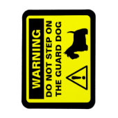 スコティッユーモアのあるトのテリア警告ガード犬 マグネット (縦)