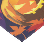 スコティッ不気味トテリアハロウィンウィッチカボチャ テーブルクロス (アングル)