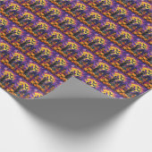 スコティッ不気味トテリアハロウィンウィッチカボチャ ラッピングペーパー (角)