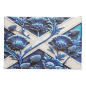 スコティッ独身のトのアザミを持つ枕カバー 枕カバー (裏面)