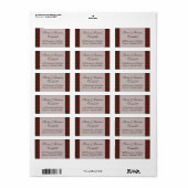 スコティッ王室のトスチュアートタータンチェック差出人住所ラベル ラベル (フルシート)