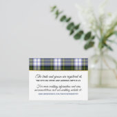 スコティッ結婚トのゴーデンドレス情報カード エンクロージャーカード (スタンド正面)