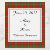 スコティッ結婚トのワインラベルを詰める ワインラベル (シングルラベル)