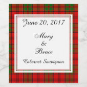 スコティッ結婚トのワインラベル ワインラベル (シングルラベル)