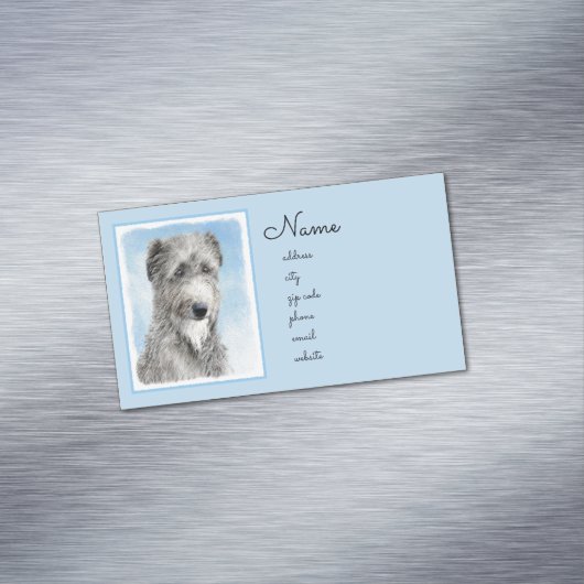 スコティッ絵画トディアハウンド – CuteオリジナルドッグAr マグネット名刺 (インサイチュ)