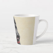 スコティッ絵画ト・テリアの – かわいいオリジナルドッグアート カフェラテマグ (右)