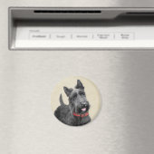 スコティッ絵画ト・テリアの – かわいいオリジナルドッグアート マグネット (インサイチュ (食洗機))