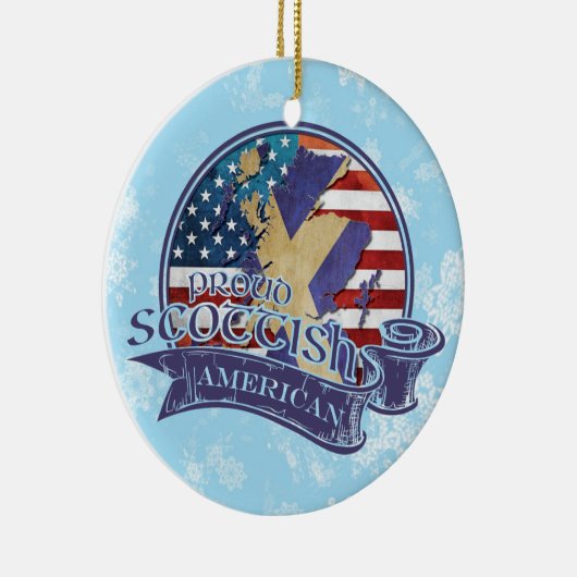 スコティッ誇りを持ったチのアメリカのクリスマス装飾 セラミックオーナメント (右)