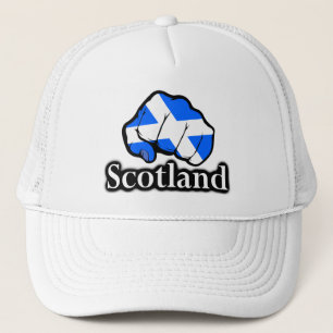 スコティッ誇りを持ったト国旗の拳 キャップ