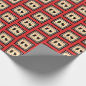 スコティドグスコティッシュテリアクリスマスレトロ ラッピングペーパー (角)