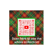 スコティドッグとタータンチェックメリークリスマス エプロン