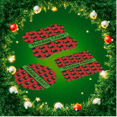 スコティドッグとタータンチェックメリークリスマス ゴルフタオル