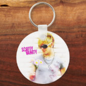 スコティバニティフラワーキーチェーン キーホルダー (正面)