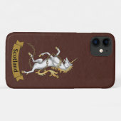 スコティパーソナライズされたッシュユニコーン（ブラウン）の電話ケース Case-Mate iPhoneケース (裏面(横))