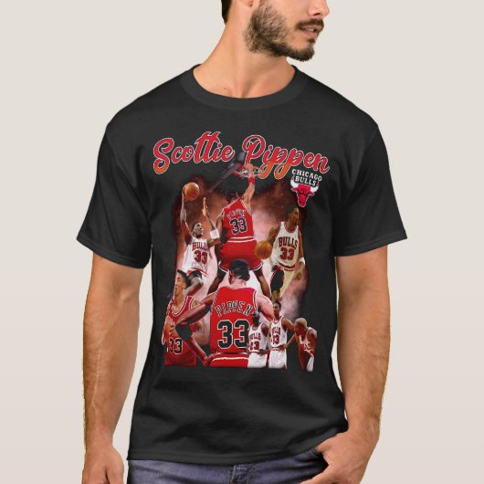 スコティピッペンヴィンテージスタイル Tシャツ (正面)