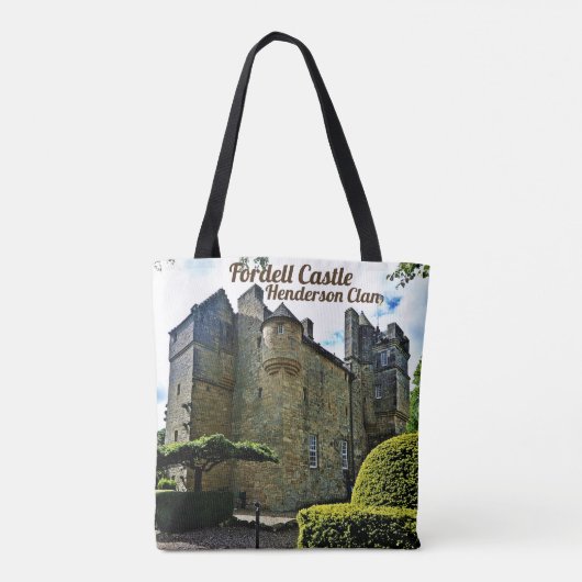 スコティユニークッシュ・ヘンダーソン氏のフォーデル城 トートバッグ (裏面)