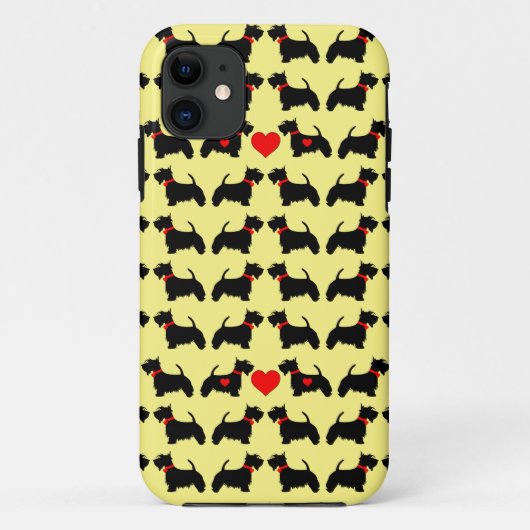 スコティー・ドッグ iPhone カー Case-Mate iPhoneケース (裏面)