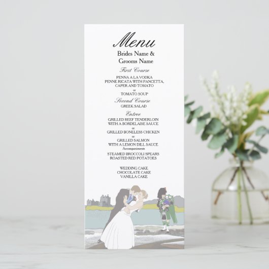 スコティ伝統的ッシュとケルト結婚ックのテーマ メニュー (スタンド正面)