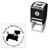 スコティ犬の赤ちゃんシャワー セルフインキングスタンプ (インサイチュ)