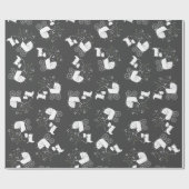 スコティ犬の赤ちゃんシャワー ラッピングペーパー (フラット)