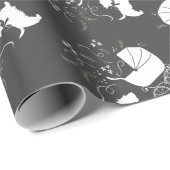 スコティ犬の赤ちゃんシャワー ラッピングペーパー (ロールコーナー)