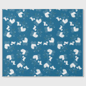 スコティ犬の赤ちゃんシャワー ラッピングペーパー (フラット)