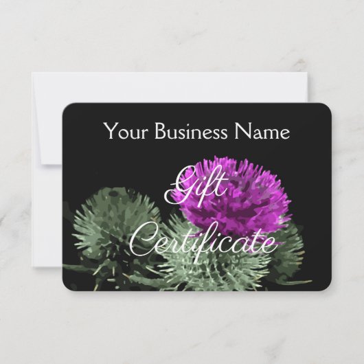 スコティ素晴らしットティスルギフト券 (正面)