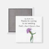 スコティ結婚ッシュのお土産、贈り物、景品 マグネット (正面/裏面)