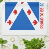 スコティ誇りを持ったッシュ・カナダ人になるために! キッチンタオル (折り畳み)