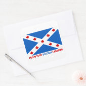 スコティ誇りを持ったッシュ・カナダ人になるために！ スクエアシール (封筒)