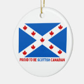 スコティ誇りを持ったッシュ・カナダ人になるために！ セラミックオーナメント (左)