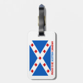 スコティ誇りを持ったッシュ・カナダ人になるために！ ラゲッジタグ (裏面縦)