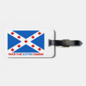 スコティ誇りを持ったッシュ・カナダ人になるために！ ラゲッジタグ (裏面横)