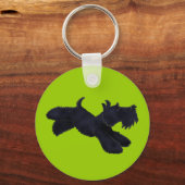 スコティ走キーチェーン キーホルダー (正面)