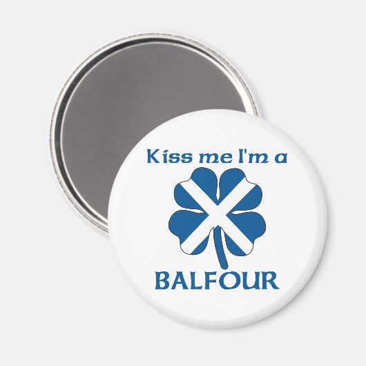スコテパーソナライズされたィッシュキス私はバルフォー マグネット (正面/裏面)