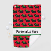 スコテ人気があるドッグパーソナライズされた ゴルフタオル (インサイチュ)