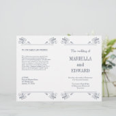 スコネエレガント結婚式 プログラム (スタンド正面)