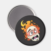 スコビラ型消防ヘッド円磁石 マグネット (正面/裏面)