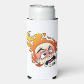 スコビリーヌス消防フォームスリムセルツァークーラーボックス スリム缶クーラー (Seltzer正面)