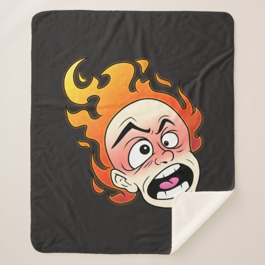 スコビリーヌス消防ヘッドSherpa毛布 シェルパブランケット (正面)