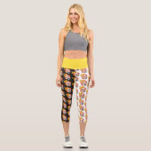 スコビレックの火の頭高い腰ヨガカプリス カプリレギンス (正面)