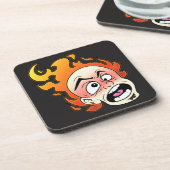 スコビレック型消防ヘッド懸命プラスチックコースター コースター (左側)