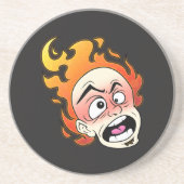 スコビレック型消防ヘッド砂岩コースター コースター (正面)